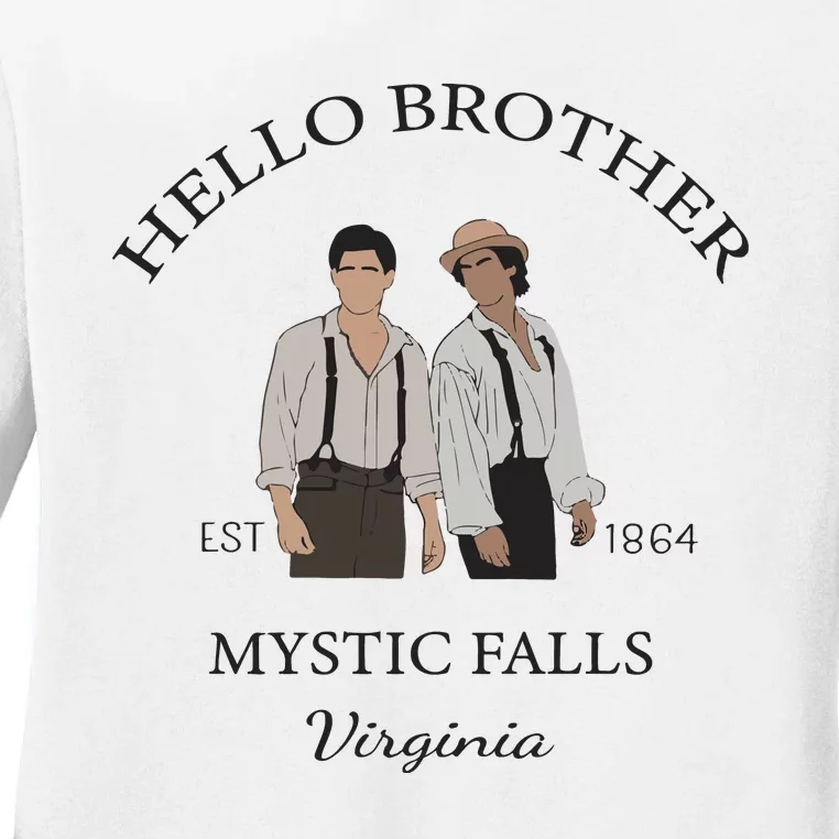 Hello Brother Salvatore Brothers Est 1864 Ladies Long Sleeve Shirt