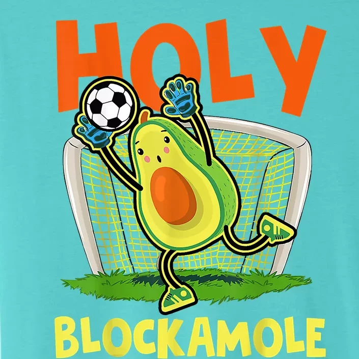 Holy Blockamole Soccer Blocker Funny Avocado Goalie ChromaSoft Performance T-Shirt