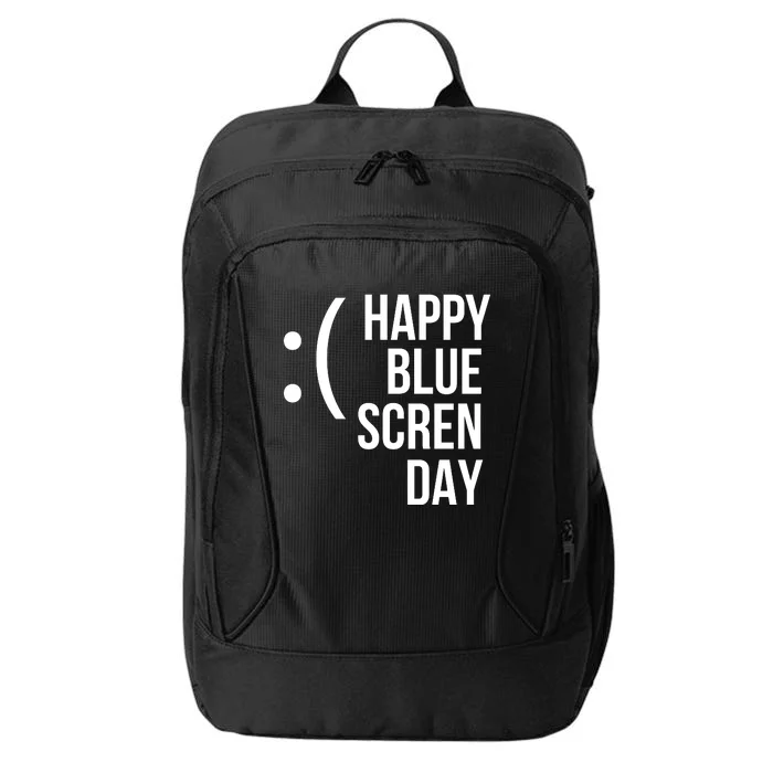 Happy Blue Screen Day City Backpack