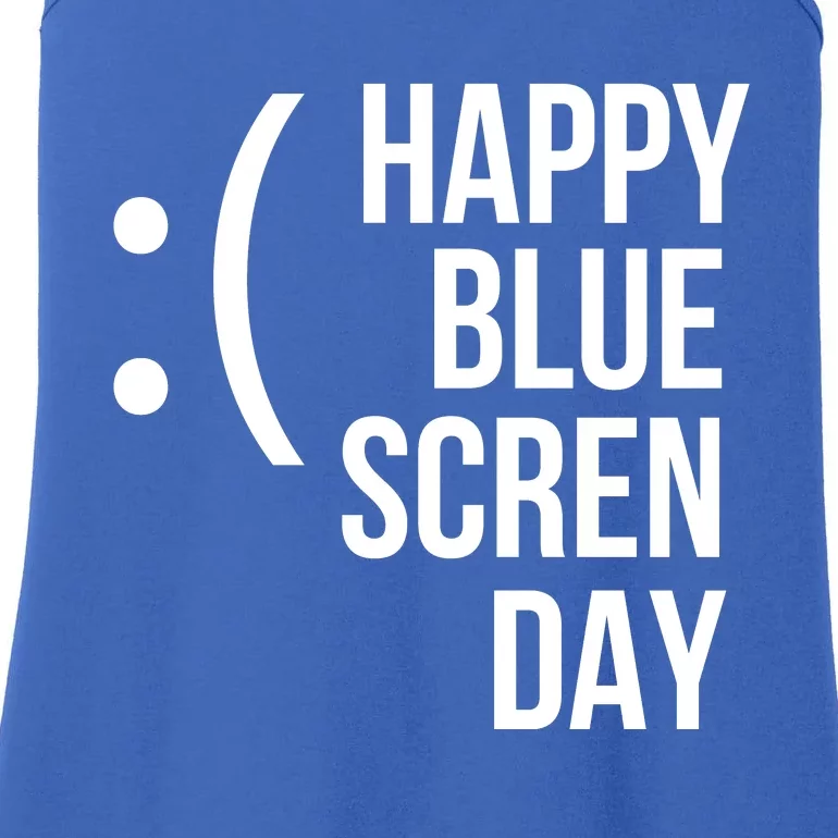 Happy Blue Screen Day Ladies Essential Tank