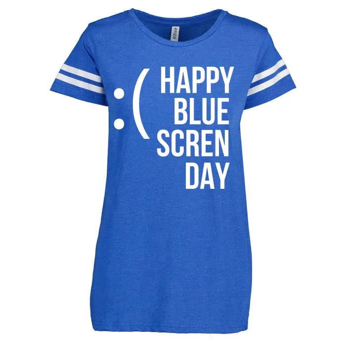 Happy Blue Screen Day Enza Ladies Jersey Football T-Shirt