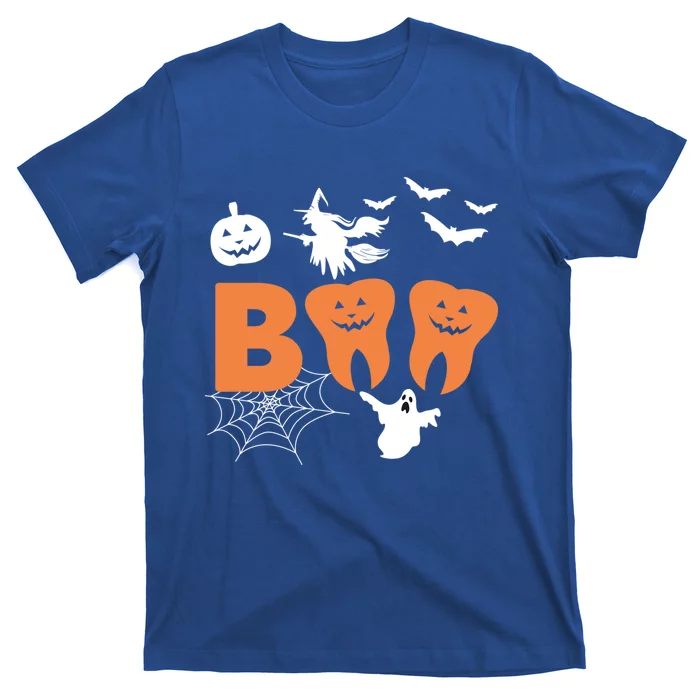 Halloween Boo Spooky Dentist Carved Pumpkin Teeth Love Gift T-Shirt