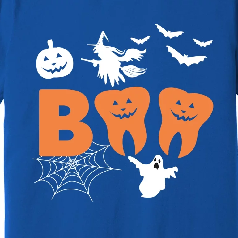 Halloween Boo Spooky Dentist Carved Pumpkin Teeth Love Gift Premium T-Shirt