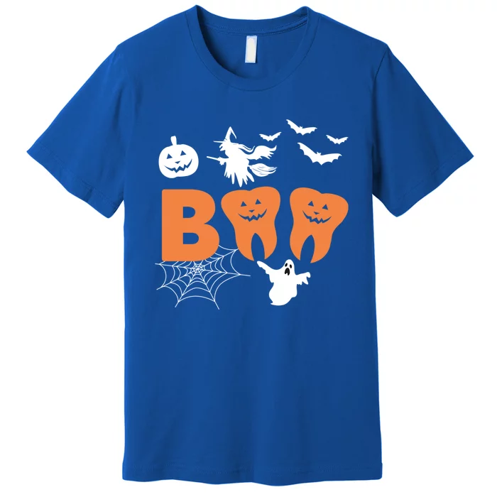 Halloween Boo Spooky Dentist Carved Pumpkin Teeth Love Gift Premium T-Shirt