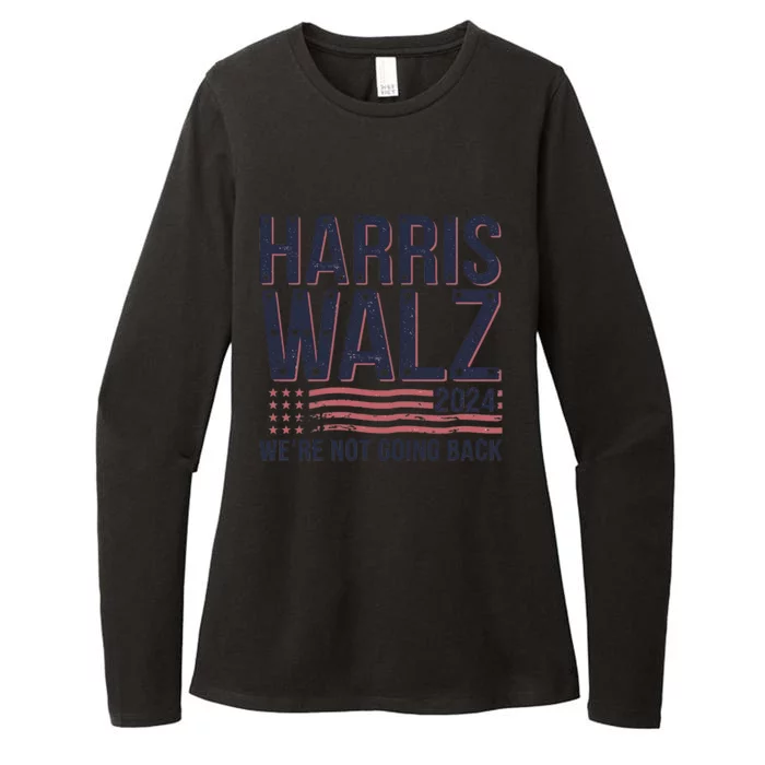 Harriswalz Bold Steps Toward A Brighter Future Funny Gift Womens CVC Long Sleeve Shirt