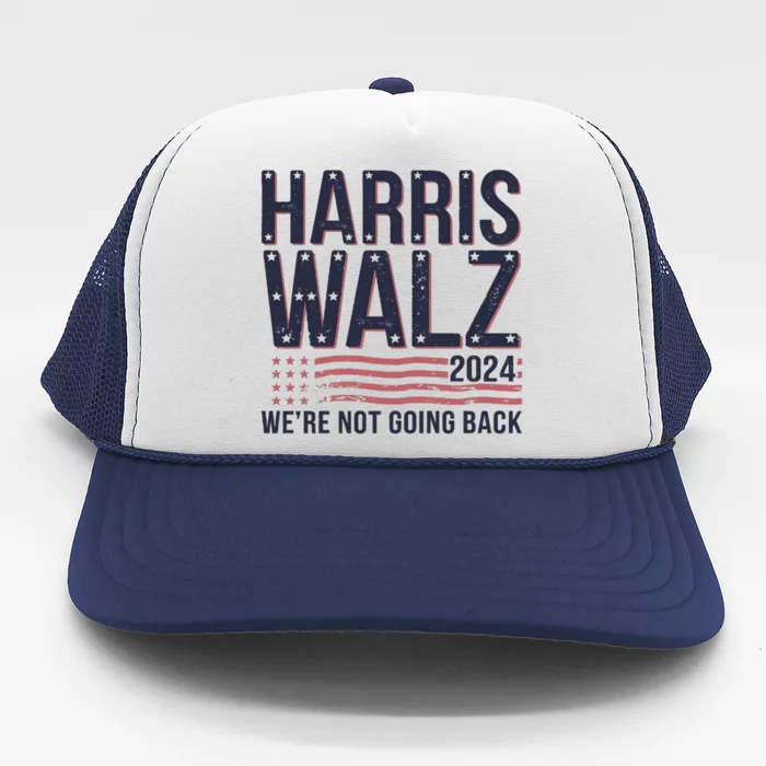 Harriswalz Bold Steps Toward A Brighter Future Funny Gift Trucker Hat