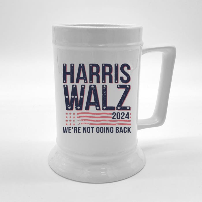 Harriswalz Bold Steps Toward A Brighter Future Funny Gift Front & Back Beer Stein