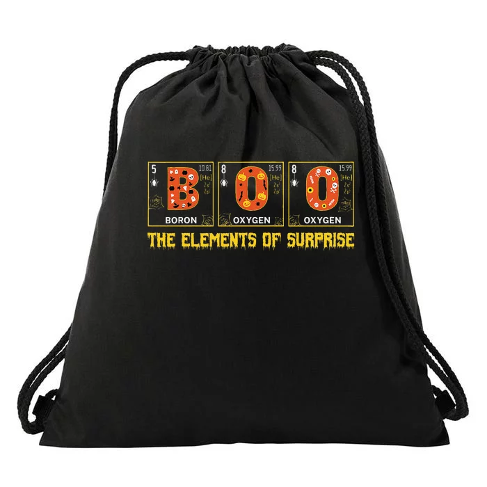 Halloween Boo School Chemistry Nerd Physics Pumpkin Gift Drawstring Bag