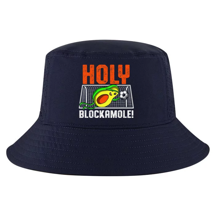 Holy Blockamole Soccer Blocker Funny Avocado Goalie Gift Cool Comfort Performance Bucket Hat