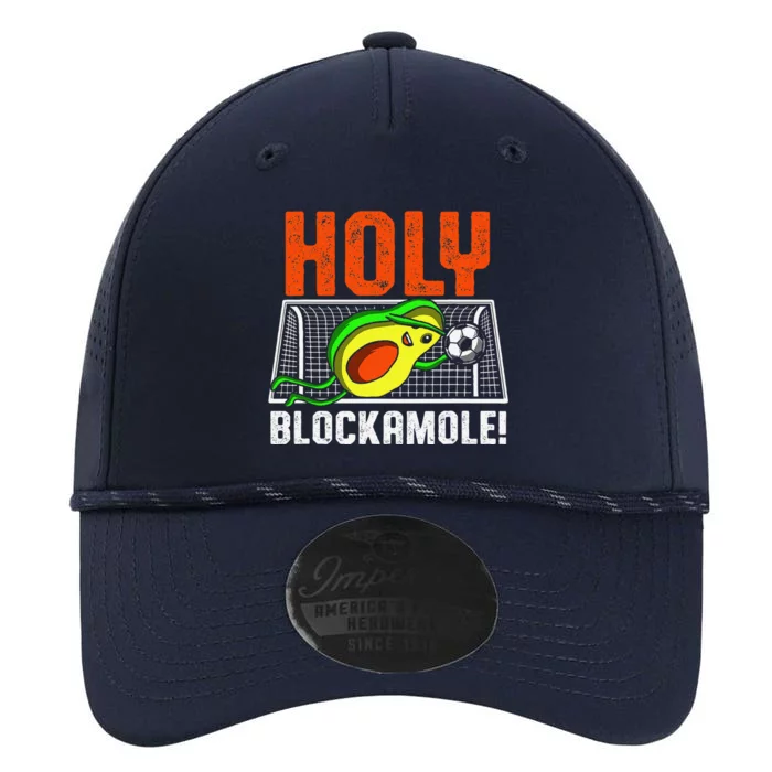 Holy Blockamole Soccer Blocker Funny Avocado Goalie Gift Performance The Dyno Cap