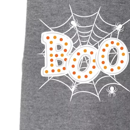 Halloween Boo Spider Web Spooky Season Doggie 3-End Fleece Hoodie