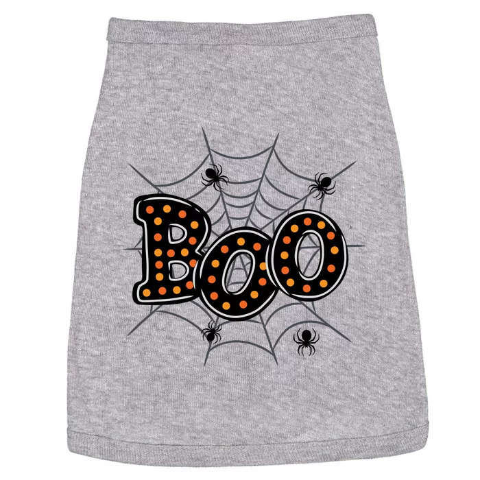 Halloween Boo Spider Web Spooky Season Doggie Tank