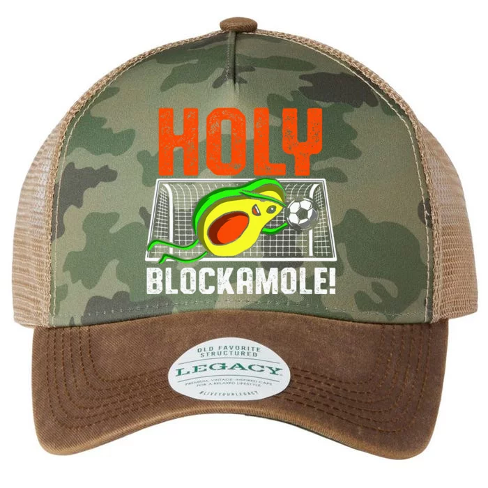 Holy Blockamole Soccer Blocker Funny Avocado Goalie Gift Legacy Tie Dye Trucker Hat