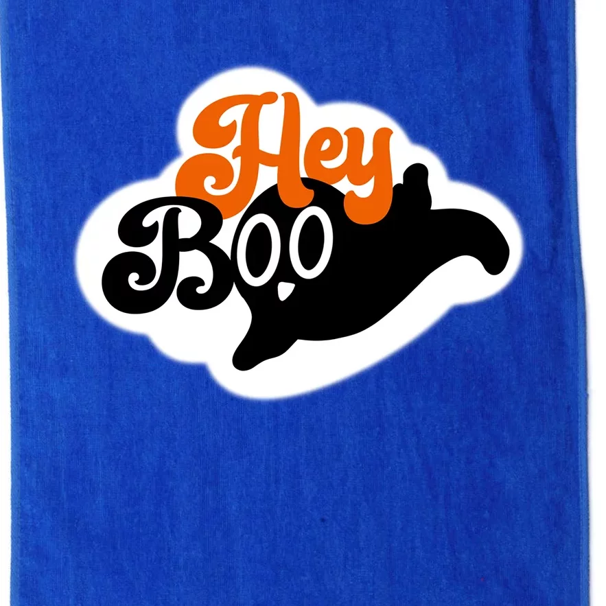 Hey Boo Spooky Halloween Funny Gift Platinum Collection Golf Towel