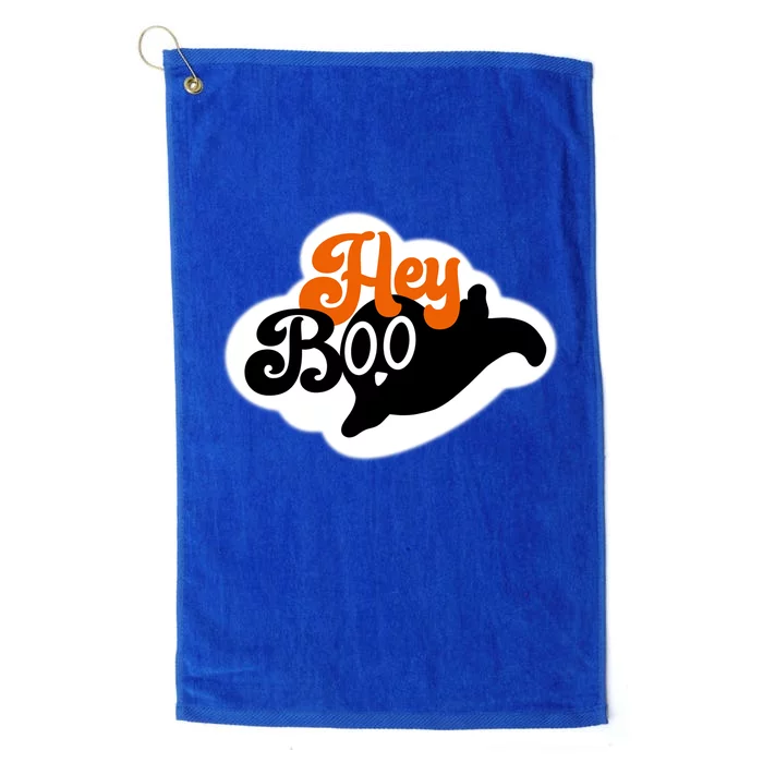 Hey Boo Spooky Halloween Funny Gift Platinum Collection Golf Towel