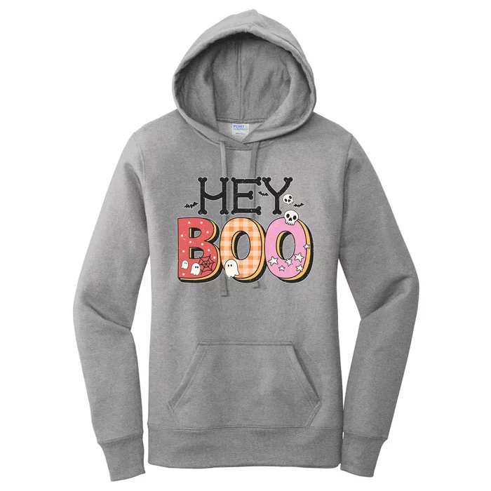 Hey Boo Spooky Halloween Creepy Ghostly Design Great Gift Women's Pullover Hoodie