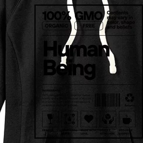 Human Being Science Ingredients Medical Label Women's Fleece Hoodie