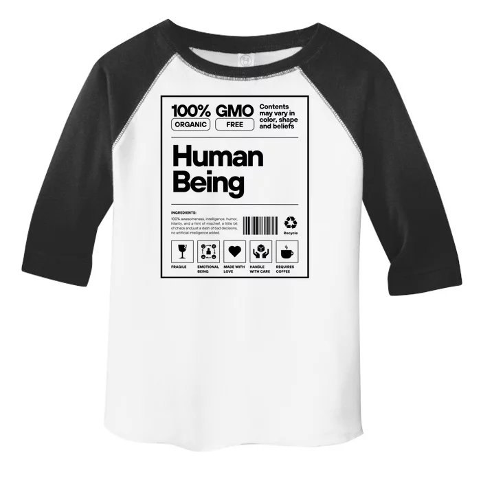 Human Being Science Ingredients Medical Label Toddler Fine Jersey T-Shirt