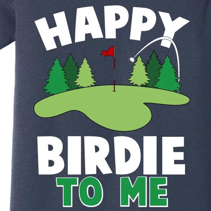 Happy Birdie To Me Golfing Baby Bodysuit