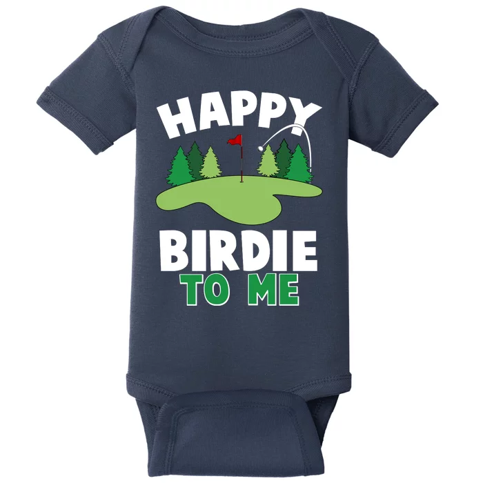 Happy Birdie To Me Golfing Baby Bodysuit