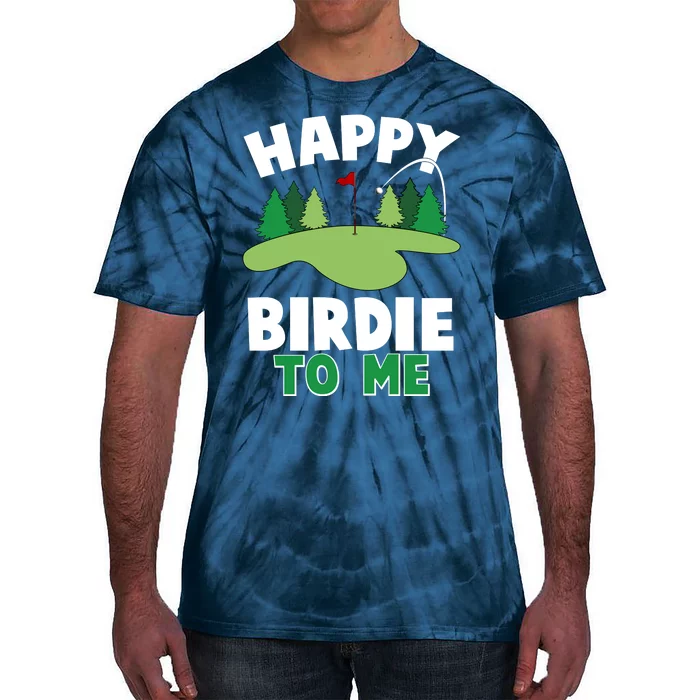 Happy Birdie To Me Golfing Tie-Dye T-Shirt