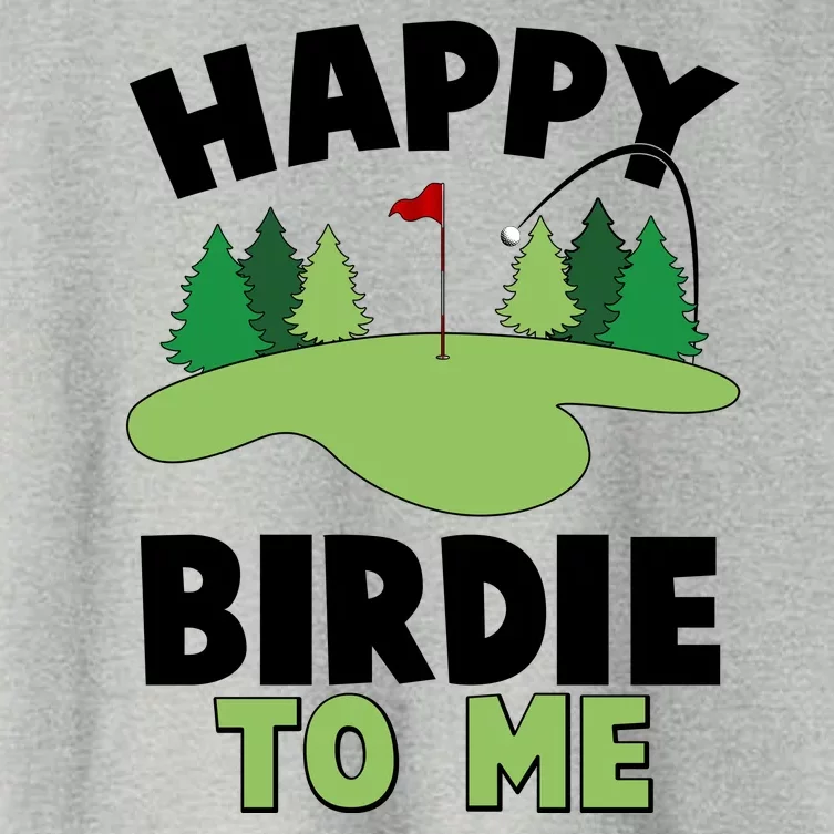 Happy Birdie To Me Golfing Women's Crop Top Tee