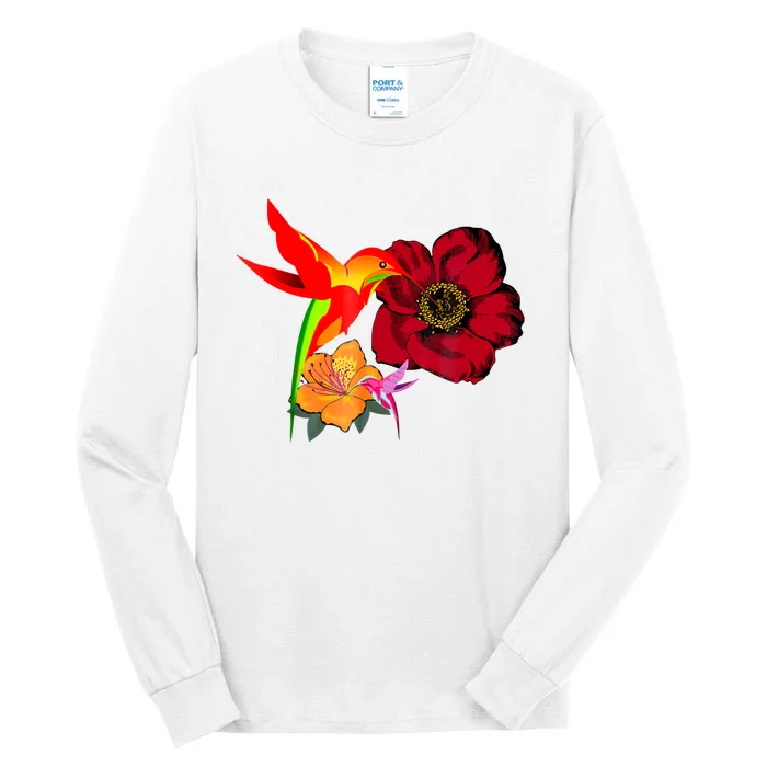 Hummingbird Bird Tree Beautiful Nature Spirit Tall Long Sleeve T-Shirt