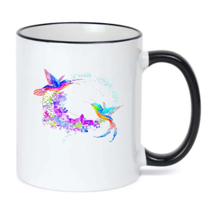 Hummingbird Bird Tree Beautiful Nature Spirit Black Color Changing Mug