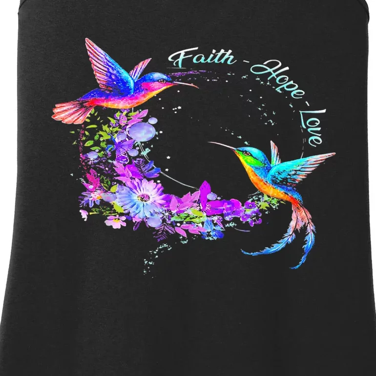 Hummingbird Bird Tree Beautiful Nature Spirit Ladies Essential Tank