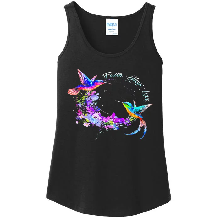 Hummingbird Bird Tree Beautiful Nature Spirit Ladies Essential Tank