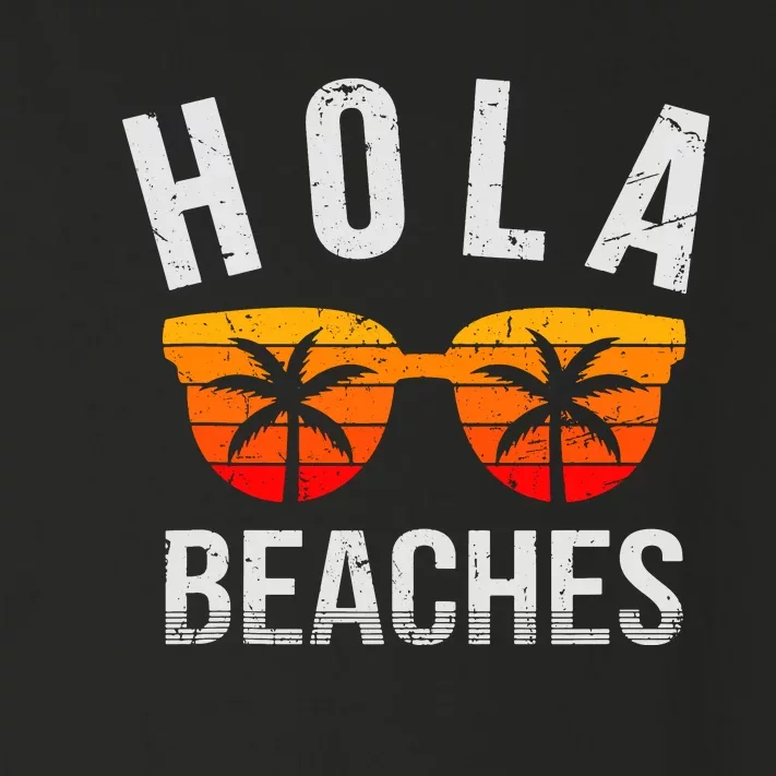 Hola Beaches Tank Top Funny Beach Vacation Shirt Summer Toddler Long Sleeve Shirt