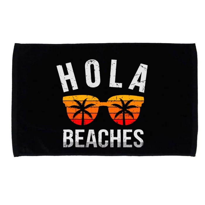 Hola Beaches Tank Top Funny Beach Vacation Shirt Summer Microfiber Hand Towel