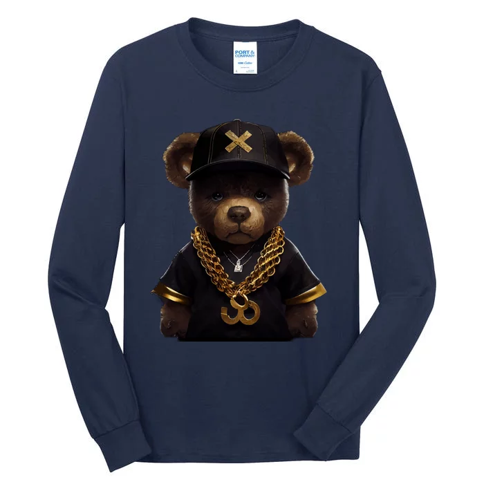 Hipster Bear Thug Tall Long Sleeve T-Shirt