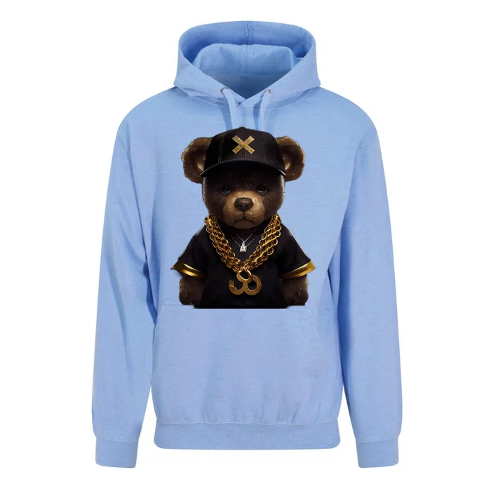 Hipster Bear Thug Unisex Surf Hoodie