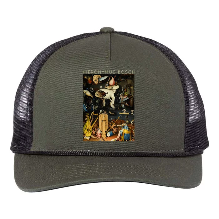 Hieronymus Bosch The Garden Of Earthly Delights For Artists Retro Rope Trucker Hat Cap