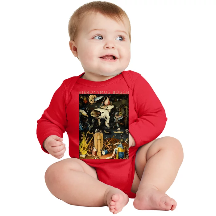 Hieronymus Bosch The Garden Of Earthly Delights For Artists Baby Long Sleeve Bodysuit