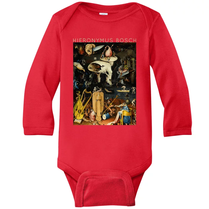 Hieronymus Bosch The Garden Of Earthly Delights For Artists Baby Long Sleeve Bodysuit