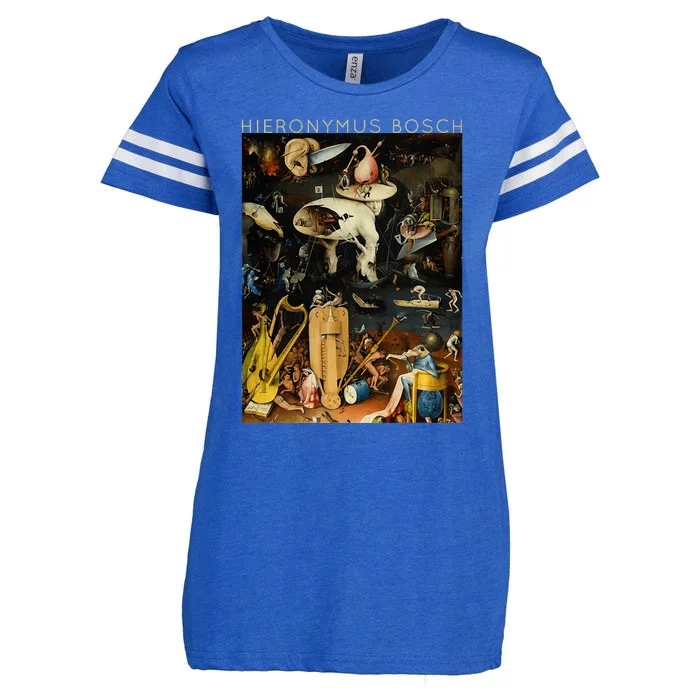 Hieronymus Bosch The Garden Of Earthly Delights For Artists Enza Ladies Jersey Football T-Shirt