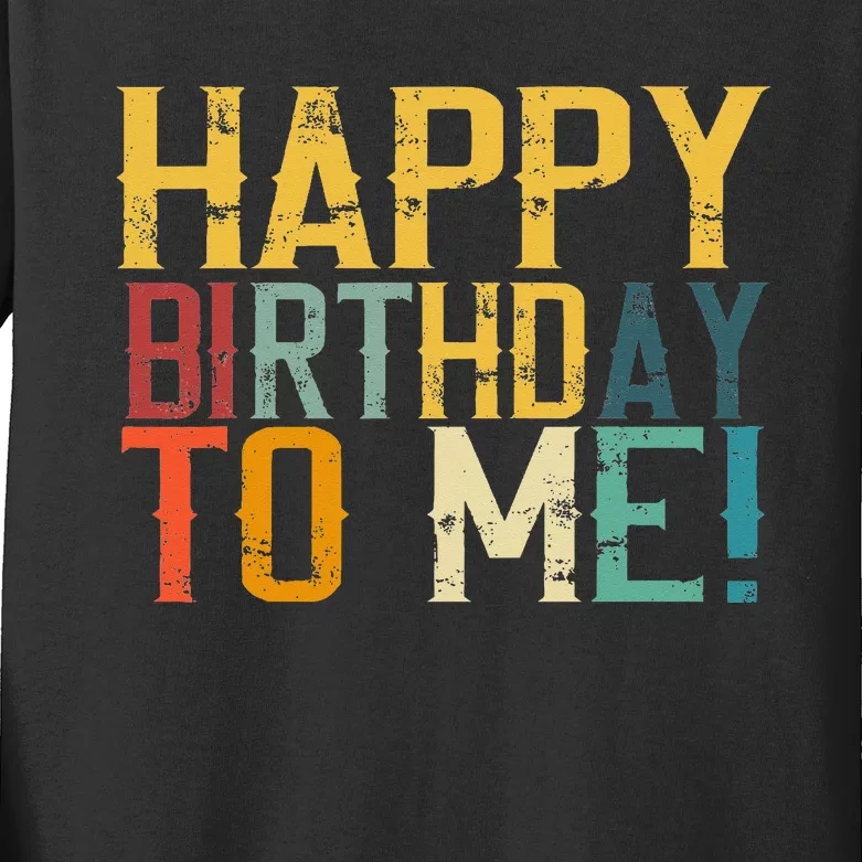 Happy Birthday to Me Birthday Party design Kids Long Sleeve Shirt