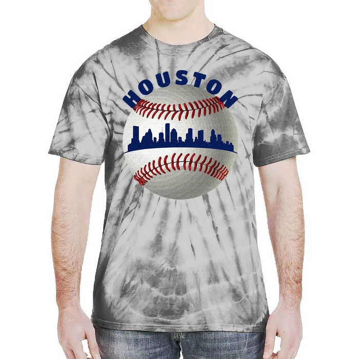 Houston Baseball Team Fans Of Space City Houston Baseball Tie-Dye T-Shirt