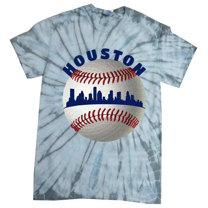 Houston Baseball Team Fans Of Space City Houston Baseball Tie-Dye T-Shirt