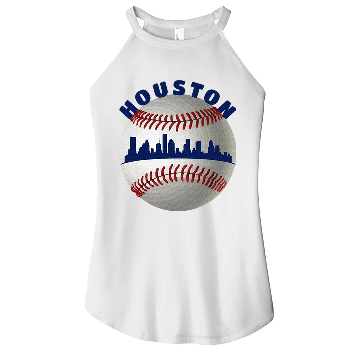 Houston Baseball Team Fans Of Space City Houston Baseball Women’s Perfect Tri Rocker Tank