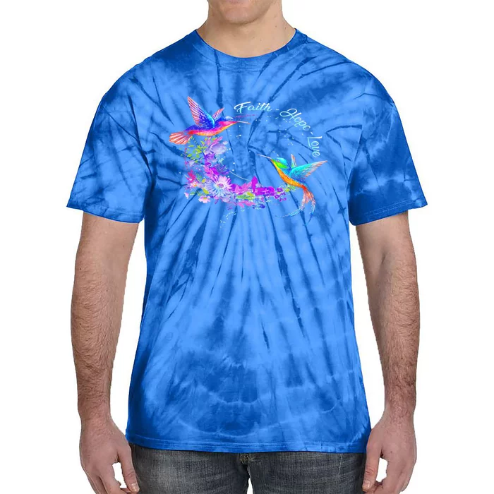 Hummingbird Bird Tree Beautiful Nature Spirit Gift Tie-Dye T-Shirt