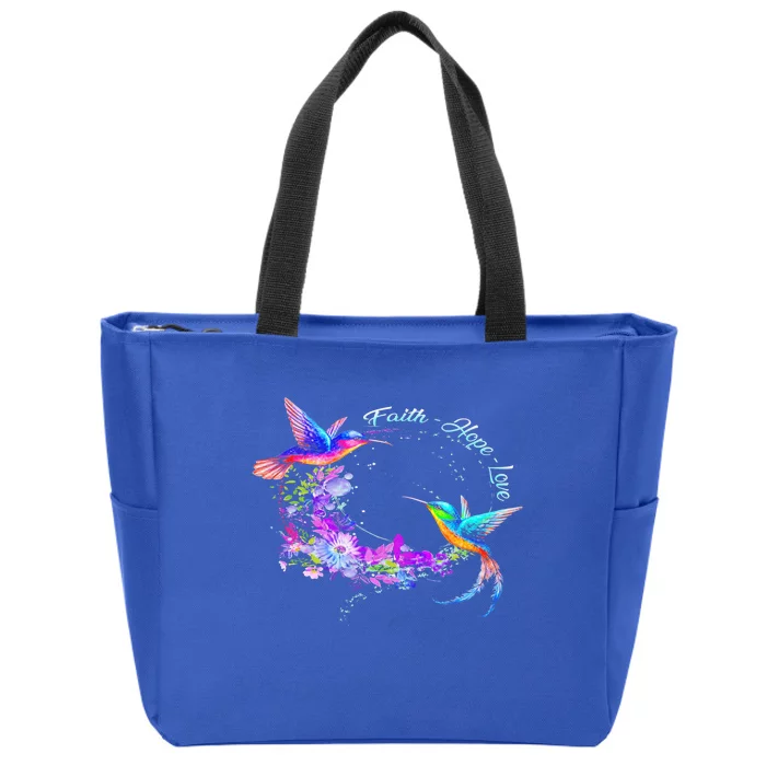 Hummingbird Bird Tree Beautiful Nature Spirit Gift Zip Tote Bag