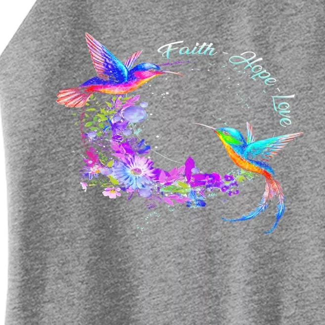 Hummingbird Bird Tree Beautiful Nature Spirit Gift Women’s Perfect Tri Rocker Tank