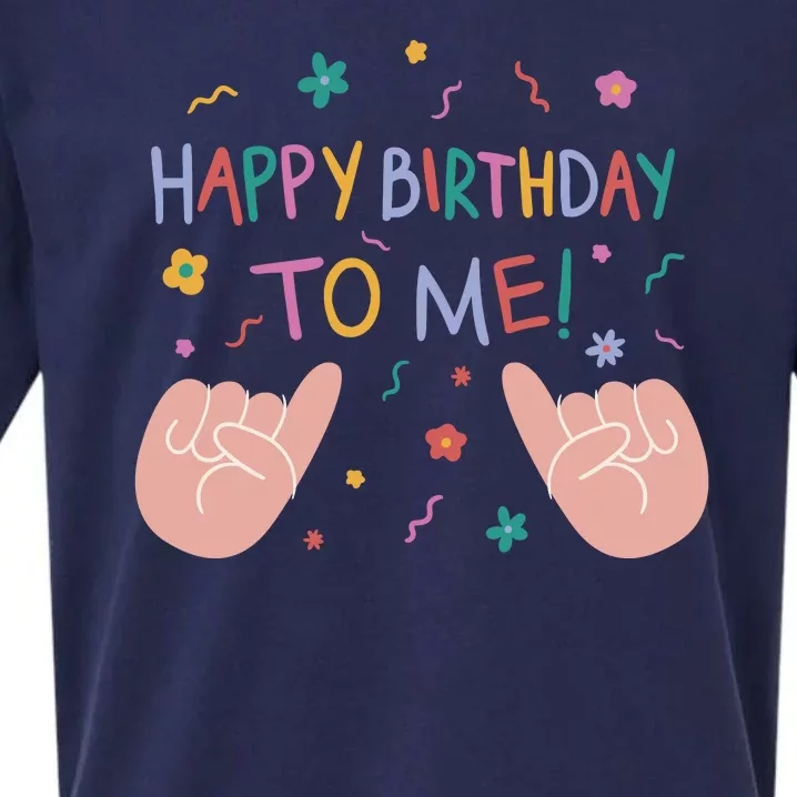 Happy Birthday To Me Sueded Cloud Jersey T-Shirt