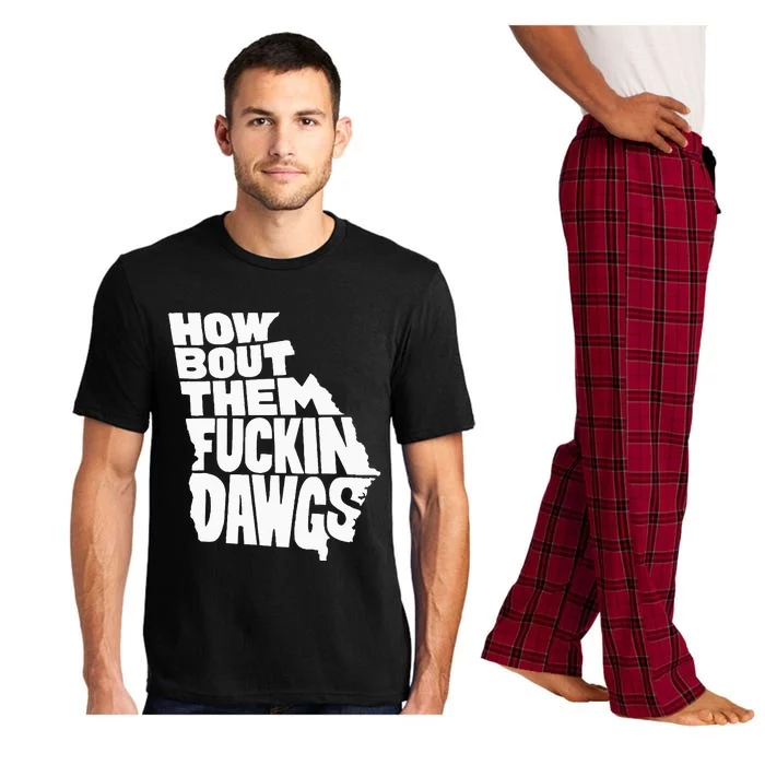 How Bout Them Fuckin Dawgs Georgia Map Pajama Set