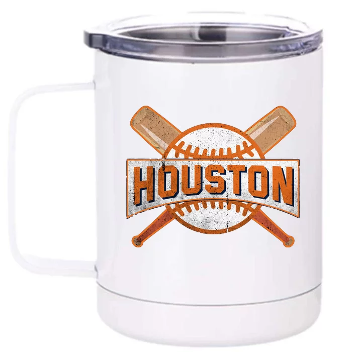 Houston Baseball Team Love Sport Funny Gifts Front & Back 12oz Stainless Steel Tumbler Cup