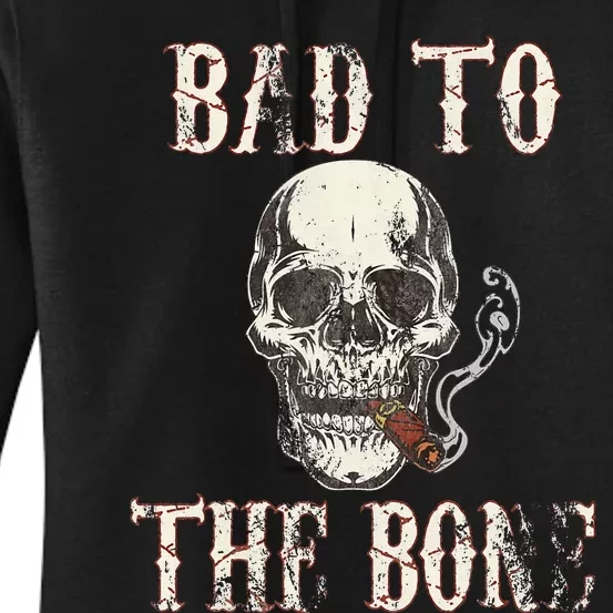 Halloween Bad To The Bone Skeleton Spooky Women's Pullover Hoodie