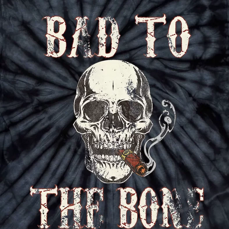 Halloween Bad To The Bone Skeleton Spooky Tie-Dye T-Shirt